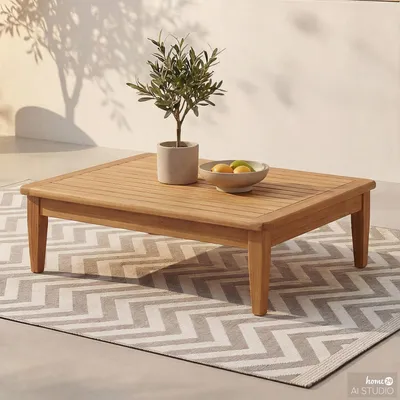 Produktbild von home24 Loungetisch - Akazie Massiv - Akazie Braun