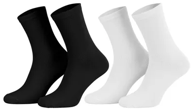 Tobeni 12 Paar Top modische Socken für Damen und Teenager Schwarz Weiss