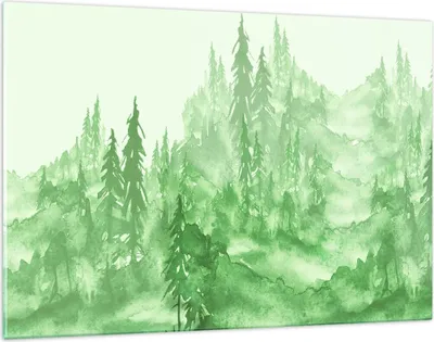 Produktbild von Bilder auf glas - Wald Baum Natur - 120x80cm - Glasbilder - Wandbilder - Kunstdruck - zum Aufhängen bereit - Wanddekoration aus Glas - Glas Bilder - Wandbild auf Glas - Einteilig - GAA120x80-4046