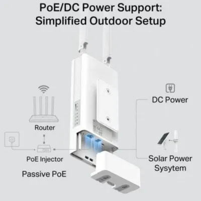 Immagine prodotto di TP-Link TL-MR100-Router da esterno 4G LTE 300 Mbps IP65 2 antenne PoE Resistente all'esterno