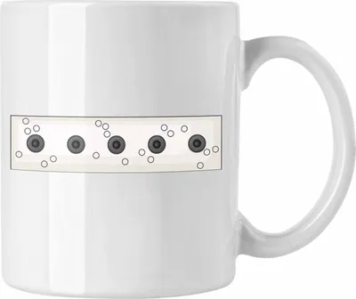 Produktbild von Trendation - Biathlon Grafik Tasse Geschenk für Biathlon-Fans (Weiß)
