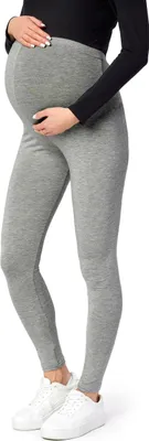 Image de Be Mammy Leggings de grossesse longs en viscose BE-02 (Mélange moyen, XXL)