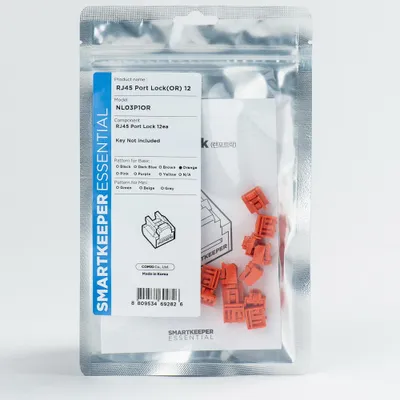 Image de SmartKeeper Basic "RJ45 Port" Blocker orange 12 Stk.