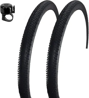 Zdjęcie produktu dla 2 x opony rowerowe Roverstone 27,5" czarne 54-584 (27,5 x 1,95) wraz z dzwonkiem rowerowym maxxi4you