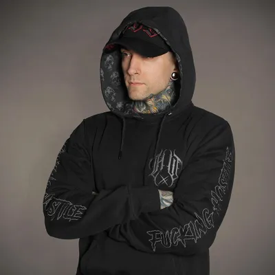 Obrázek produktu pro Mikina s kapucí Hyraw – Metalhead M