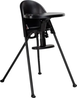 Produktbild von Europe Baby Fold 3-in-1 Hochstuhl - Matt Schwarz