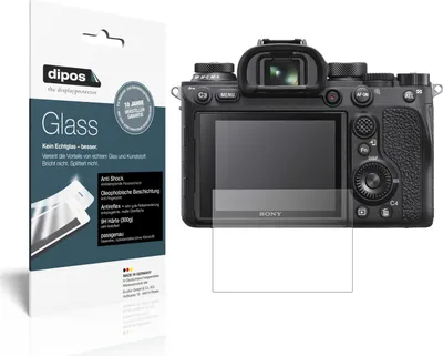 Produktbild von 2x Schutzfolie für Sony Alpha 7S matt - Anti-Shock 9H Folie dipos Glass Kunststoffglas