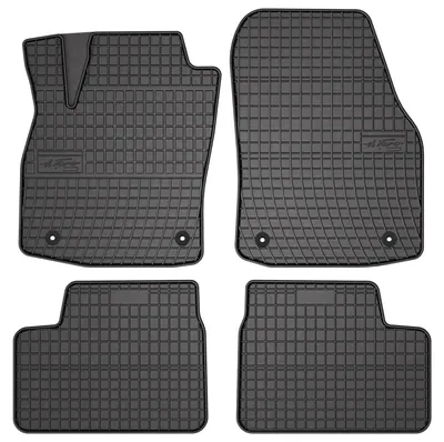 Zdjęcie produktu dla Dywaniki gumowe do Opel Astra H 2003-2010 (sedan/hatchback/kombi/cabrio/coupé) – 4 szt., czarne, dopasowane – Wielganizator SolidPRO