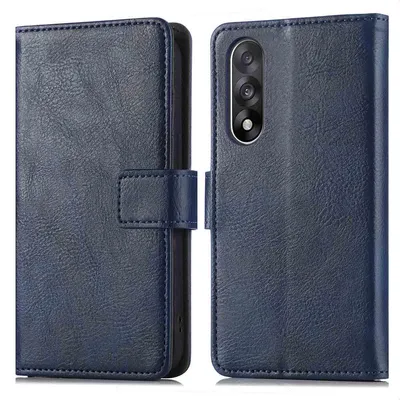 Imagen del producto de Funda Tipo Libro de Lujo para OnePlus Nord 5 - Azul oscuro