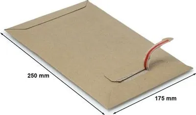 Image de Enveloppes d'expédition Cartons d'expédition en carton B5 175 x 250 mm, rigides, avec bandes