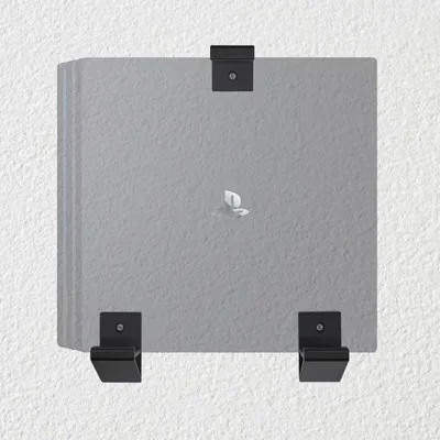 Produktbild von Wand Halterung Konsolen Halter Kippschutz Schwarz passend für Sony PlayStation 4 PS4 und Slim