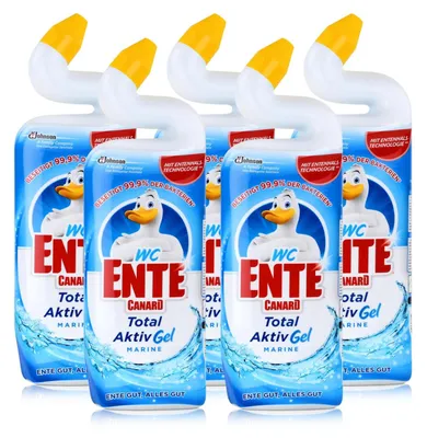 Produktbild von 5x WC Ente Aktiv-Gel WC Reiniger Marine 750 ml