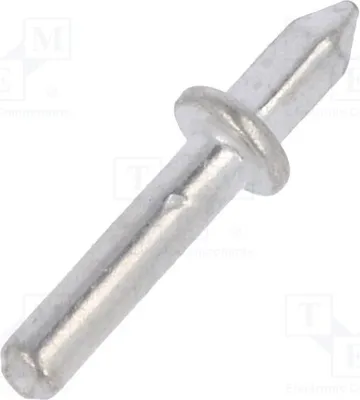 Produktbild von 20x Lötstift Messing THT verbert Ø: 1,3mm L. ges: 9,7mm 80-1353-11/0030 -Lötanschl
