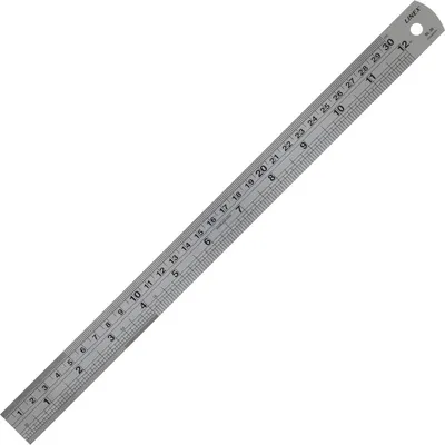 Produktbild von Stahllineal SL30 30cm Stahl Packung mit 12 Stück
