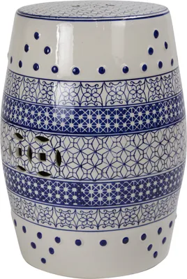 Produktbild von Fine Asianliving Keramik Gartenhocker Porzellan Glasierte Keramik Stool Chinesische Hocker Drum Hocker Garden Stool Für Innen/Draußen  242-201