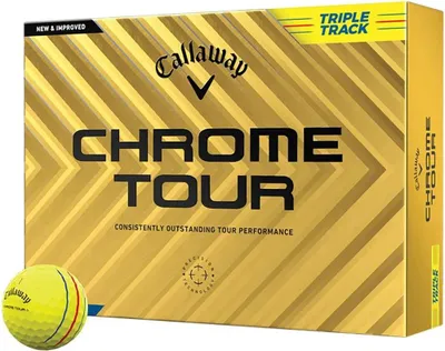Image de Callaway Chrome Tour Yellow Triple Track 12 Balles de Golf