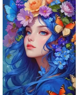 Immagine prodotto di NORIMPEX Diamantov piccola Dvka con fiori tra i capelli 30x40cm
