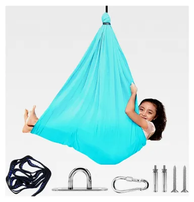 Produktbild von Aerial Yoga Hängematte Set, Aerial Yogatuch Swing 200 kg Max, mit vollständiger Installationshardware