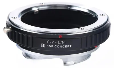 Produktbild von Objektivadapter - C/Y auf M-Bajonett - Für SLR-Objektive - Passend für M-Kameragehäuse - Manuell fokussieren - Aluminium-Magnesium-Legierung