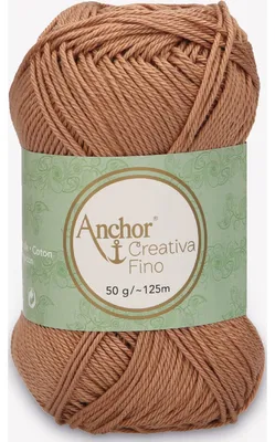 Obrázek produktu pro Anchor Creativa Fino – mercerovaná bavlněná příze na háčkování (barva 00437)
