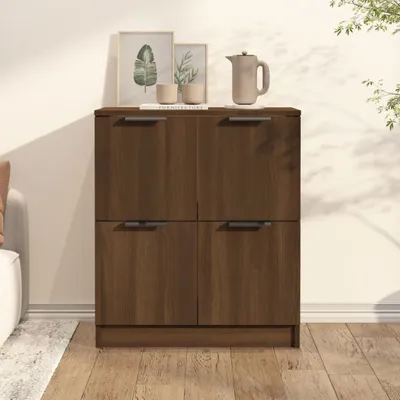 Obrázok produktu pre vidaXL Príborník hnedý dubový vzhľad 60x30x70 cm odvodený výrobok z dreva