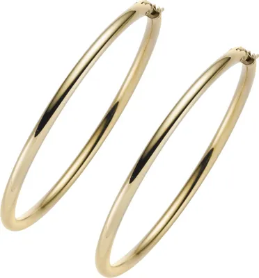 Produktbild von Paar Ohrringe Creolen 52x3mm rund 585 Gold Gelbgold Ohrschmuck Damen