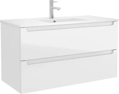 Obrázok produktu pre Vanity unit MONTERREY 1000 2 zásuvky biela lesklá