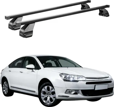 Produktbild von Menabo Dachträger Grundtäger für Citroen C5 2007-2017 75kg Stahl Schwarz 2 tlg