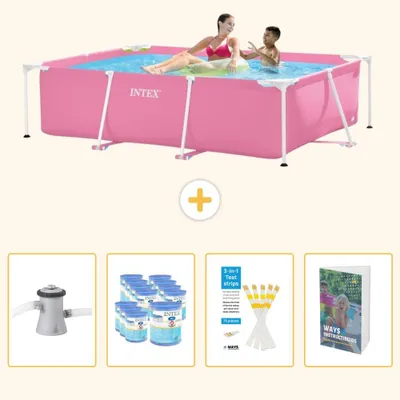 Zdjęcie produktu dla Prostokątny basen stelażowy - 220x150x60 cm - 5-elementowy - SCB123