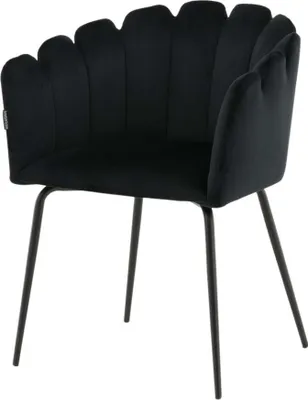 Productafbeelding van FURNLUX Eetkamerstoel Limhamn, zwart, 61 cm / Hoofdkleur: zwart / Afmetingen: 61 x 54 x 77 cm