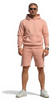 Produktbild von HOME DELUXE | Home Wear Sweatshorts – Coral, L | Bequeme Sweatshorts aus Baumwolle für Damen & Herren