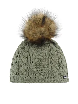 Produktbild von Eisbär Nelia Lux Mütze für Damen mit Bommel, Größe:Einheitsgröße, Farbe:Oliv