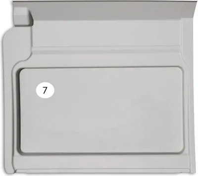 Produktbild von Kunststoffverkleidung hinter Fahrersitz (F) (7) ohne Fensterausschnitt – Ducato/Jumper/Boxer ab 2006, Movano C ab 2022