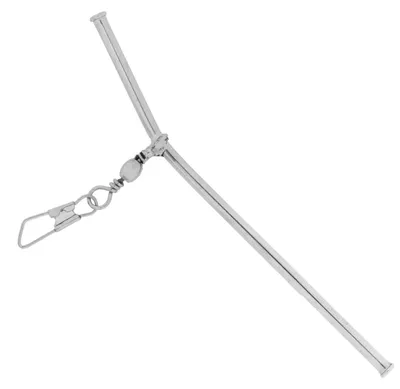 Produktbild von 3 x Anti Tangle Feeder Boom aus Messing mit stabilem Wirbel Abstandhalter 10 cm