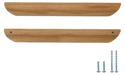 Image de Omgoods - 6 poignées de porte en bois - Style antique, pour meubles