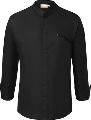 Produktbild von KARLOWSKY Herren Kochjacke Druckknöpfe Modern-Fit Schwarz 62