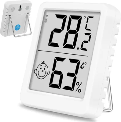 Obrázok produktu pre Verk 27439 Digitálny teplomer s vlhkomerom 4,5 x 5 cm, biely