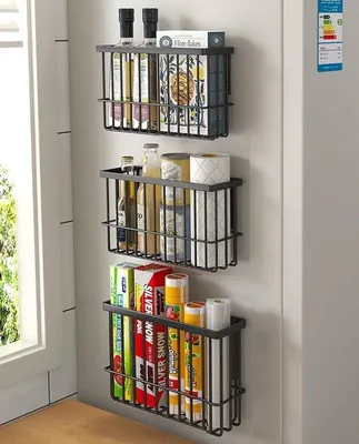 Produktbild von Famanu Wandaufbewahrungsboxen Set von 2 - Selbstklebend, Schwarz