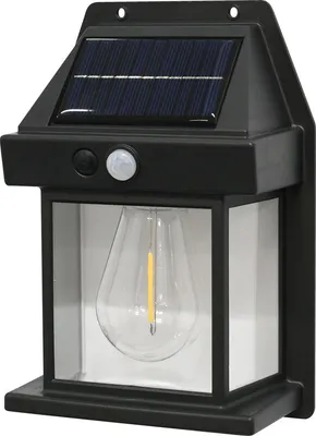 Zdjęcie produktu dla GALIX G2601 – solarna lampa zewnętrzna z czujnikiem ruchu, 36 lm, ciepła biel 2700K, klasa szczelności IP44, kąt wykrywania czujnika 120°, zasięg do 5 metrów, 3 tryby świecenia