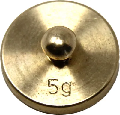 Produktbild von Wissner® aktiv lernen Lernspielzeug Gewicht 5 g Messing/Gusseisen, als Ergänzung oder Ersatz Gewichtssätze