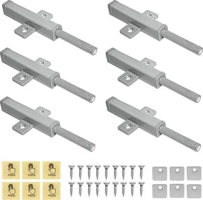 Immagine prodotto di Serrature a spinta per porte - 6 pezzi Serratura a spinta magnetica per mobili