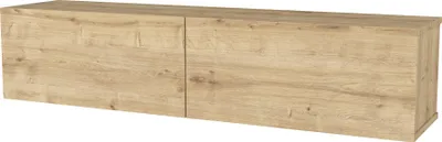 Produktbild von TV-Lowboard hängend ‘Nolven’ mit 2 Klapptüren 135 x 32 x 30 cm Eicheoptik
