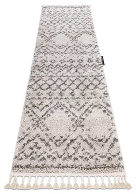 Imagen del producto de Alfombra, alfombra de pasillo BERBER RABAT crema – para la cocina, entrada, pasillo beige 70x300 cm
