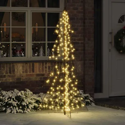 Image de vidaXL Sapin de Noël avec 240 LED Blanc chaud 180 cm PET