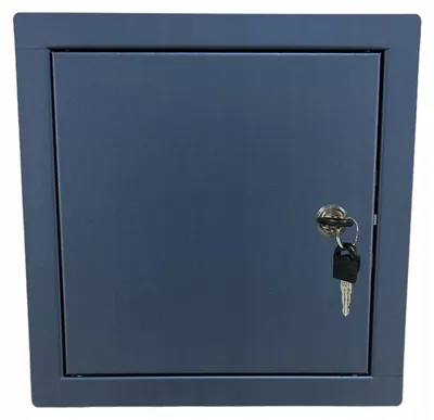 Produktbild von Kimi Revisionstür Metall Anthrazit abschließbar 20x20 cm