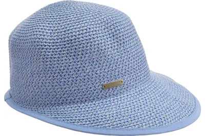 Seeberger Rollbare Schute Borten-Strohhut mit UV-Schutz 80 in blau