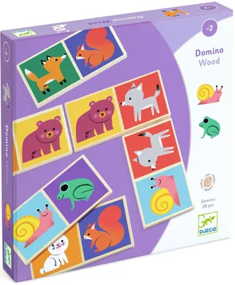 Zdjęcie produktu dla Gry edukacyjne Djeco: Domino Wood