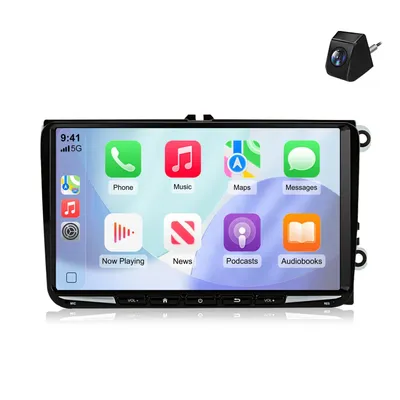 Immagine prodotto di Autoradio Android da 9'' 128 GB per VW Golf 5 6 Tiguan 5N Touran 1T con CarPlay e Android Auto Navigazione e Bluetooth