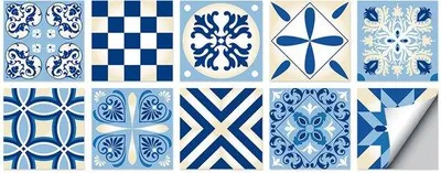 Produktbild von Wasserdichte Wandpaneels 15 x 15 cm Selbstklebende PVC Wanddekorationen für Wohnräume, Küchen, Badezimmer, Oliebeständige Wandtapeten
