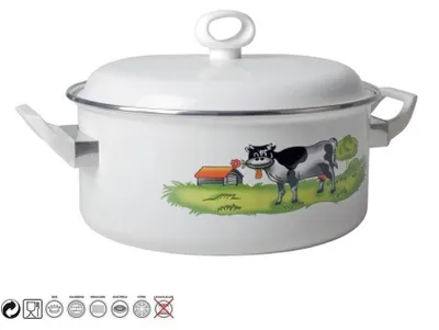 Productafbeelding van Braadpan stoofpan met deksel Ø16cm gegoten aluminium geschikt voor alle warmtebronnen 2.5 L